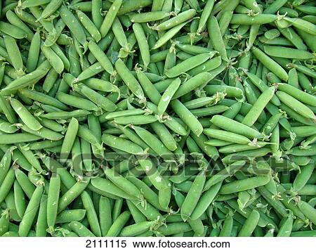 Stock Photography - Close-up of heap of peas . Fotosearch