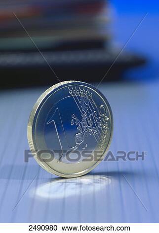 Close-up of one Euro coin View Large Photo Image Stock Image - Close-up of one Euro coin . Fotosearch