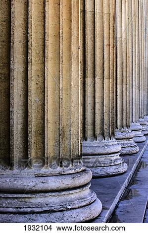 Close-up of row of columns View Large Photo Image Picture - Close-up of row of columns . Fotosearch