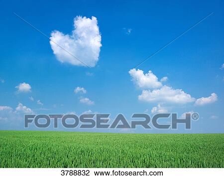 Stock Image - Clouds at sky, Kochelsee, Bavaria, Germany, Europe . Fotosearch