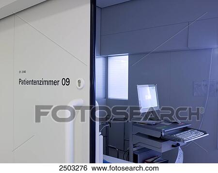 Computer on table in doctor's office View Large Photo Image Stock Photograph - Computer on table in doctor's office . Fotosearch