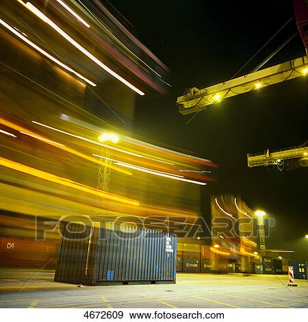 Container harbour View Large Photo Image Stock Photo - Container harbour . Fotosearch