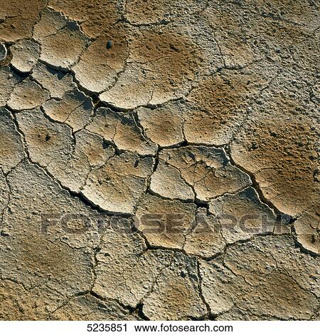 Stock Image - Cracked earth . Fotosearch