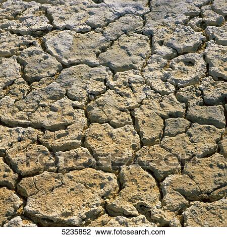 Stock Image - Cracked earth . Fotosearch