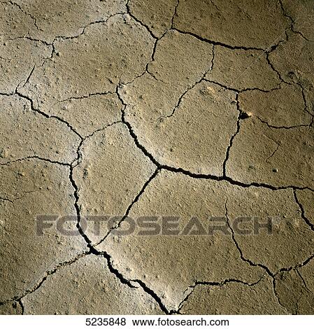 Stock Photo - Cracked earth . Fotosearch