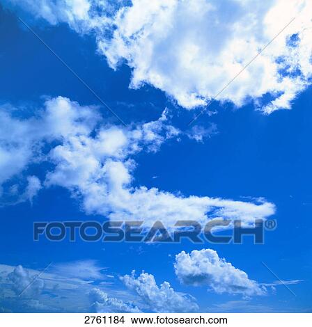 Cumulus clouds in sky View Large Photo Image Picture - Cumulus clouds in sky . Fotosearch