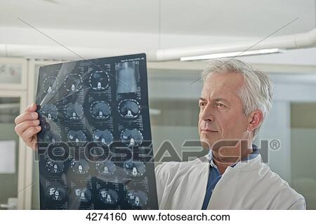 Doctor looking at x-ray View Large Photo Image Stock Image - Doctor looking at x-ray . Fotosearch