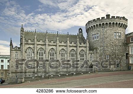 Dublin Castle, Ireland View Large Photo Image Stock Photograph - Dublin Castle, Ireland . Fotosearch