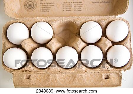 Eggs in egg carton View Large Photo Image Stock Photo - Eggs in egg carton . Fotosearch