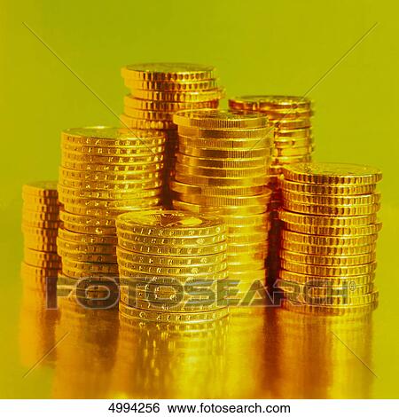 European coins in colored light View Large Photo Image Stock Photograph - European coins in colored light . Fotosearch