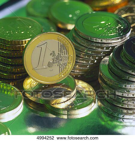 Stock Image - European coins . Fotosearch