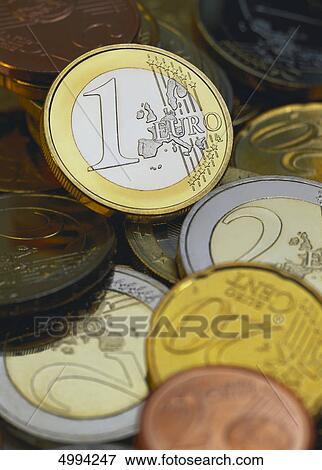 Stock Photo - European coins . Fotosearch