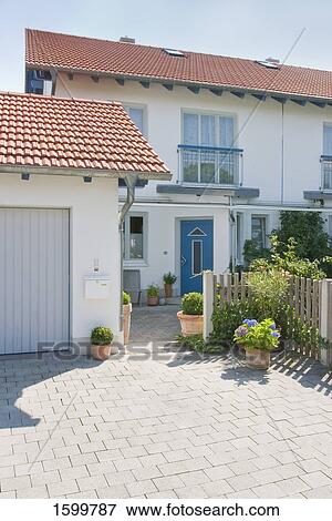 Facade of house View Large Photo Image Stock Photo - Facade of house . Fotosearch
