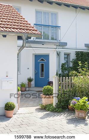 Facade of house View Large Photo Image Stock Photo - Facade of house . Fotosearch