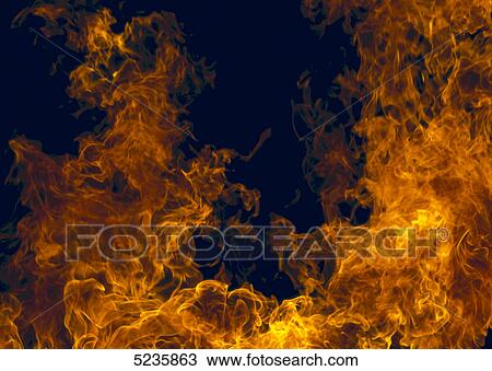 Stock Image - Fire . Fotosearch
