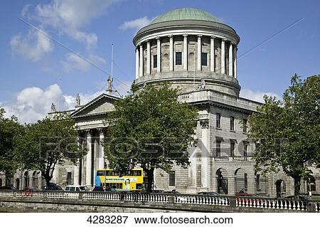 Four Courts, Dublin, Ireland View Large Photo Image Stock Photo - Four Courts, Dublin, Ireland . Fotosearch