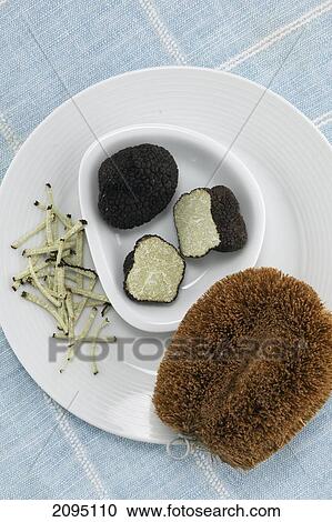 Stock Image - High angle view of fruit in bowl . Fotosearch