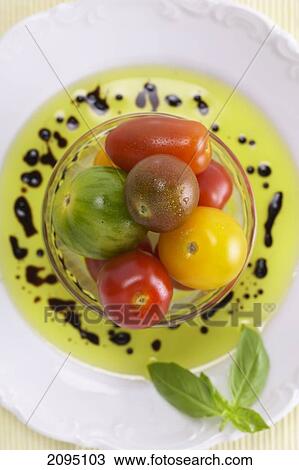 Stock Image - High angle view of fruits in bowl . Fotosearch