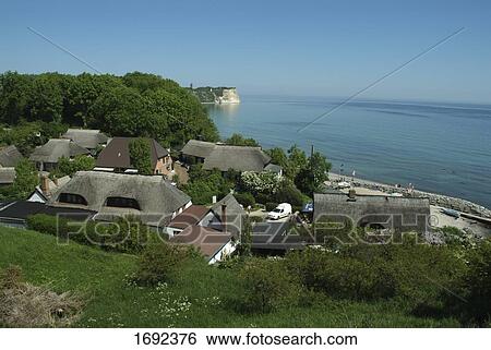 High angle view of houses at coast View Large Photo Image Stock Photograph - High angle view of houses at coast . Fotosearch