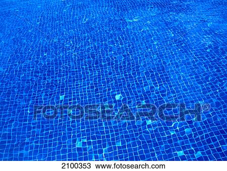 Stock Image - High angle view of water in swimming pool . Fotosearch