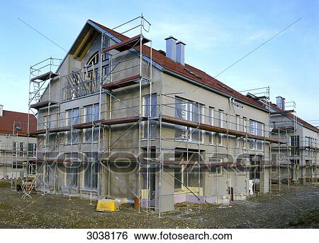 House under construction View Large Photo Image Stock Photograph - House under construction . Fotosearch