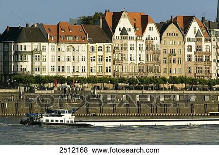 Stock Photo - Houses at waterfront . Fotosearch