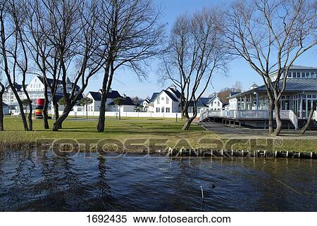 Stock Photography - Houses in town . Fotosearch