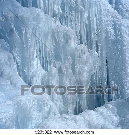 Stock Image - Ice formations . Fotosearch