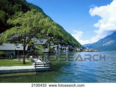 Stock Image - Lake in the mountains . Fotosearch