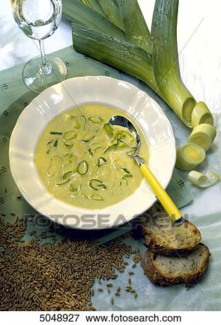 leek soup View Large Photo Image Stock Photo - leek soup . Fotosearch