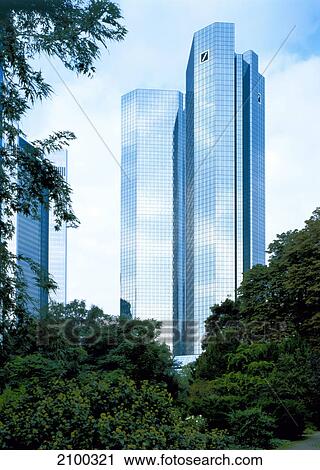 Low angle view of skyscrapers, Deutsche Bank, Munich, Bavaria, Germany View Large Photo Image Stock Image - Low angle view of skyscrapers, Deutsche Bank, Munich, Bavaria, Germany . Fotosearch