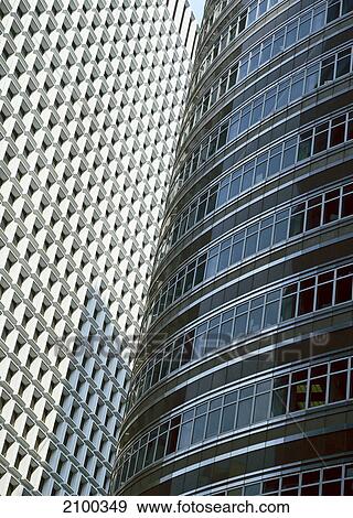 Stock Photo - Low angle view of skyscrapers, Lipstick Building, Manhattan, New York City, New York State, USA . Fotosearch