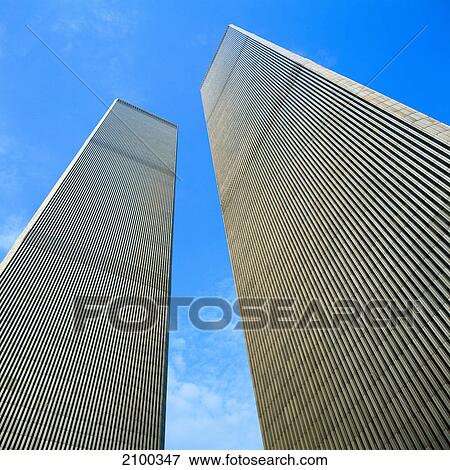 Low angle view of skyscrapers, Manhattan, New York City, New York State, USA View Large Photo Image Stock Photo - Low angle view of skyscrapers, Manhattan, New York City, New York State, USA . Fotosearch