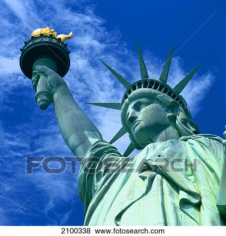 Low angle view of statue, Statue Of Liberty, Liberty Island, New York City, New York State, USA View Large Photo Image Stock Photo - Low angle view of statue, Statue Of Liberty, Liberty Island, New York City, New York State, USA . Fotosearch