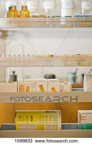 Medicines in shelves View Large Photo Image Stock Image - Medicines in shelves . Fotosearch