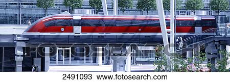 Monorail, Munich, Bavaria, Germany View Large Photo Image Stock Image - Monorail, Munich, Bavaria, Germany . Fotosearch