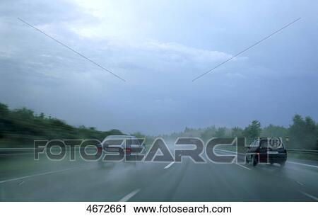 Motorway, bad weather View Large Photo Image Stock Image - Motorway, bad weather . Fotosearch