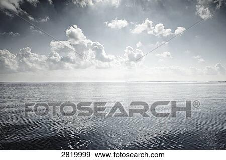 Panoramic view of sea, Sylt, Schleswig-Holstein, Germany View Large Photo Image Stock Photo - Panoramic view of sea, Sylt, Schleswig-Holstein, Germany . Fotosearch
