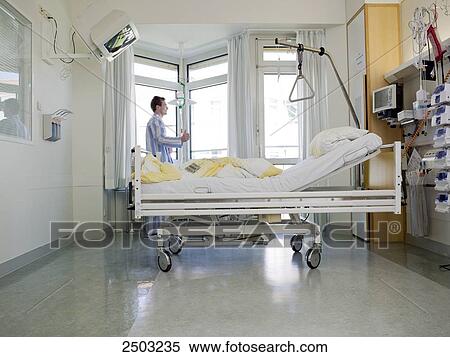 Patient in hospital ward View Large Photo Image Stock Photography - Patient in hospital ward . Fotosearch
