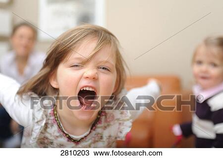 Portrait of girl shouting View Large Photo Image Stock Image - Portrait of girl shouting . Fotosearch