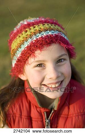Picture - Portrait of girl smiling . Fotosearch