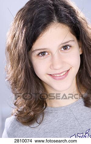 Portrait of girl smiling View Large Photo Image Picture - Portrait of girl smiling . Fotosearch