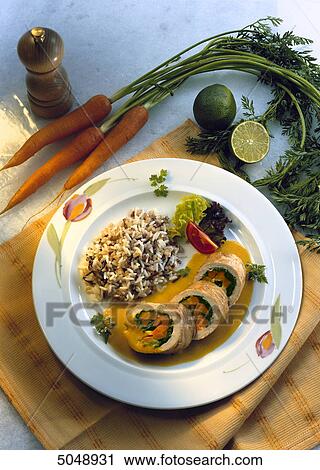 rolled beef filled with carrots View Large Photo Image Stock Image - rolled beef filled with carrots . Fotosearch