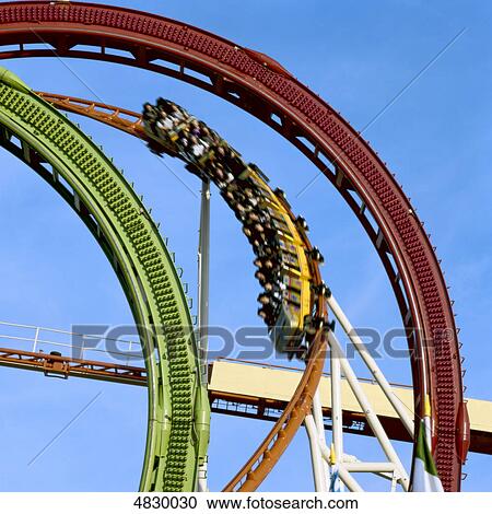 Stock Image - roller coaster . Fotosearch