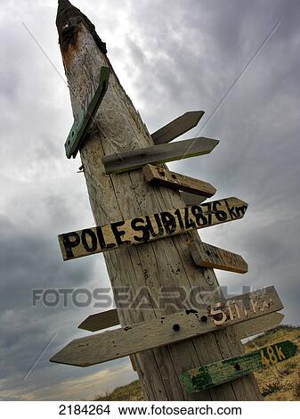 Signboards mounted on wooden pole View Large Photo Image Picture - Signboards mounted on wooden pole . Fotosearch