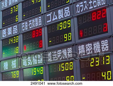 Stock market trading board View Large Photo Image Stock Image - Stock market trading board . Fotosearch