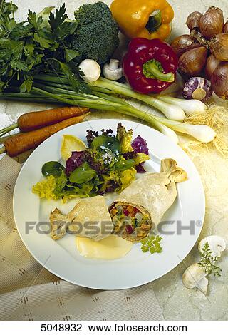 stuffed pastry with vegetable View Large Photo Image Stock Image - stuffed pastry with vegetable . Fotosearch