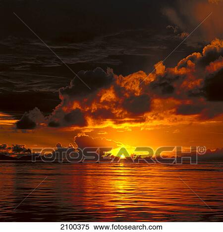 Sunset over sea View Large Photo Image Stock Photography - Sunset over sea . Fotosearch