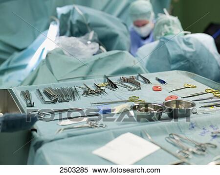 Surgical instruments in operating theater View Large Photo Image Stock Photography - Surgical instruments in operating theater . Fotosearch