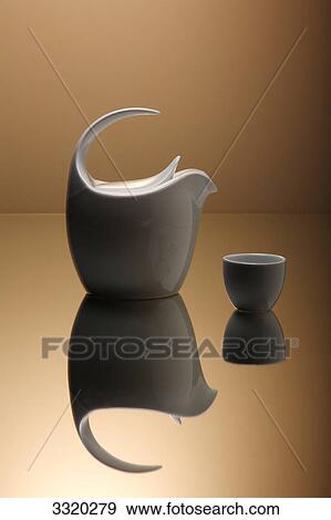 Stock Photo - Teapot and cup . Fotosearch